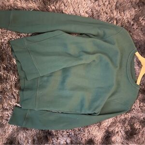 Amazon Essentials Forest Green Crew Neck Sweatshirt